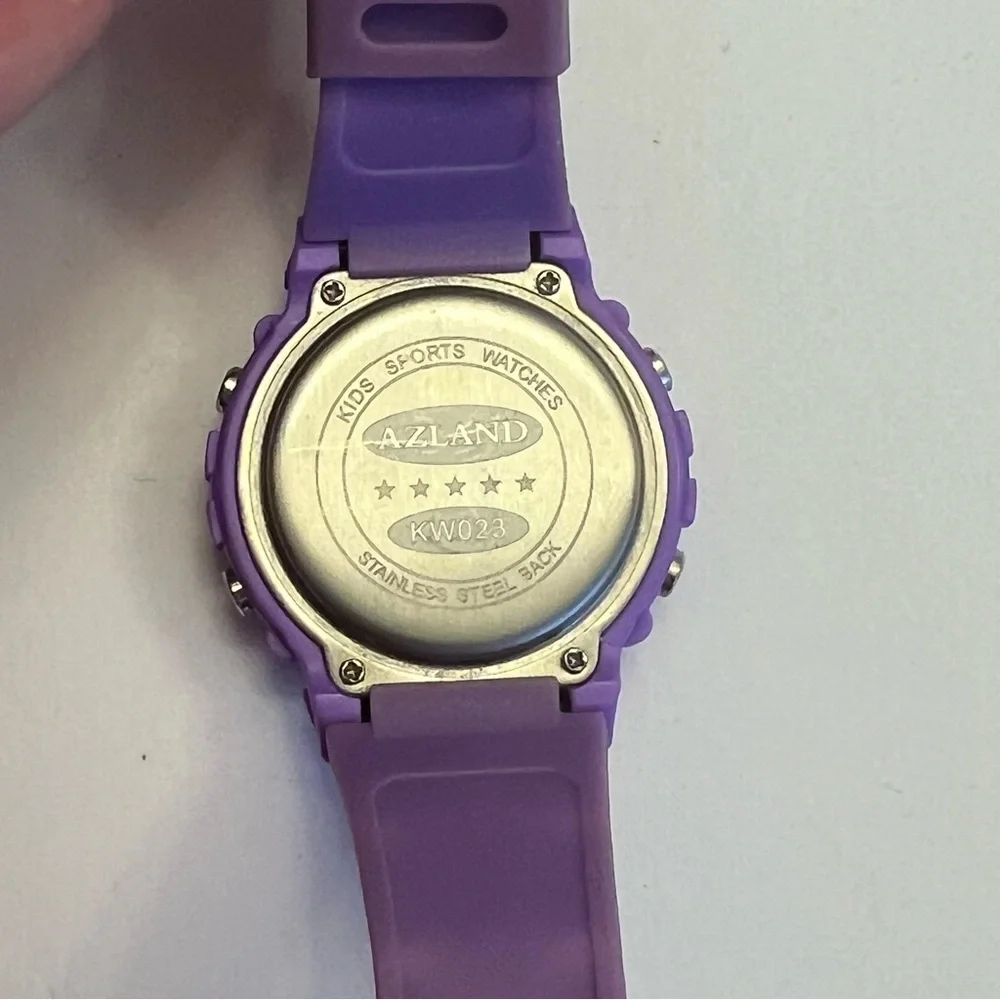 Azland KW023, Digital Watch, Like New, Purple‎